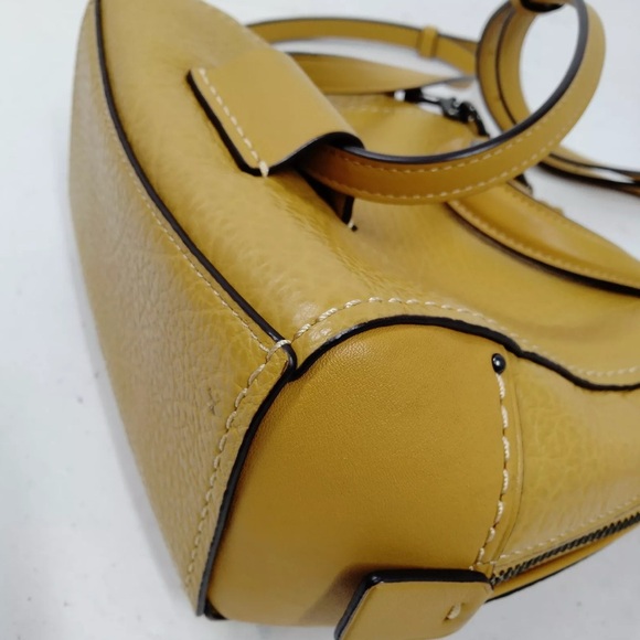 Coach Mini Faye Pebbled Leather Backpack - Picture 6 of 9